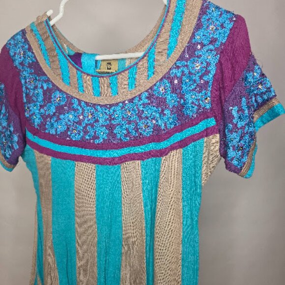 Long Dress (2pcs) Pakistani / Indian Suit Traditional Wear - Picture 3 of 4